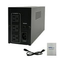 thumbnail image 2 of Backup UPS Power Supply 1000VA 600W Battery Backup Power with 3 Outlets and LCD Display, Suitable for Home and Office, 2 of 7