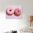 thumbnail image 2 of Nawypu  Canvas Print Wall Art Neon Strawberry Chocolate Sprinkle Donuts Food & Cooking Kitchen Photography Realism Decorative Scenic Rustic Zen Calm Colorful for Living Room, Bedroom, Office, 2 of 4