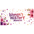 thumbnail image 2 of LUUFILx Women's History Month Floral Banner Photography Props Party Supplies Backdrop Background Decorations Event Celebration Wall Decor, 2 of 8