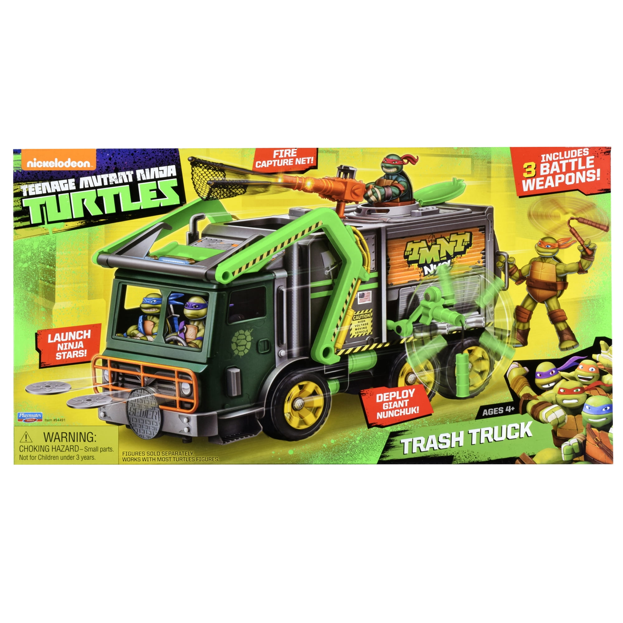 ninja turtle garbage truck walmart