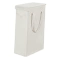 thumbnail image 3 of Cesto plegable para ropa sucia, organizador de almacenamiento de ropa, cesto de lavandería portátil de 60 litros para guardería, sala de estar y Blanco beige, 3 of 8