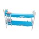 thumbnail image 1 of Muebles de litera para casa de muñecas, modelo de casa de muñecas, accesorios de cama, juguete de simulación para azul, 1 of 9