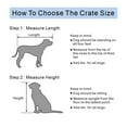 thumbnail image 5 of Unipaws Pet Crate End Table, Double Doors Wooden Wire Dog Kennel with Pet Bed, Large Dog Crate, 5 of 7