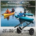 thumbnail image 4 of Soozier Chariot de Kayak avec Largeur Réglable et Grandes Roues, Noir, 4 of 10