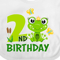 thumbnail image 4 of Inktastic 2nd Birthday Princess Frog Girls Baby Bib, 4 of 4