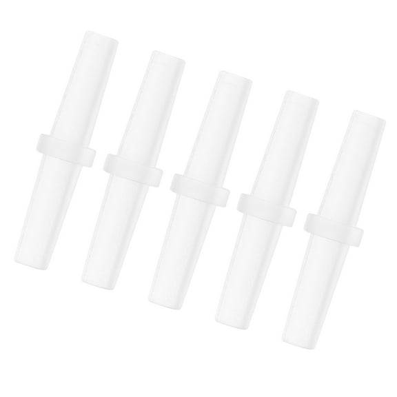 Vacuum Tubing Connector Inner 4mm 5/32" I Shaped Vacuum Tubing Connector Car Plastic Clear 5pcs