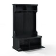 thumbnail image 4 of Crosley Furniture Seaside Wood Hall Tree in Distressed  Black, 4 of 11
