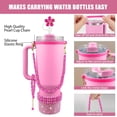 thumbnail image 2 of ZEM 9PCS Hot Pink of Stanley Cup Accessories Set 30/40 OZ Bling Pearl Rhinestones Charms for Stanley Decorations Tumbler Accessories Including Flower Straw Topper, Rhinestones Boot 30/40 OZ, 2 of 14