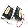 thumbnail image 4 of 4Pcs Pastillas para Guitarra Eléctrica 50/52 Faced Humbucker Pastillas para Guitarra Eléctrica de Doble Bobina, 4 of 5