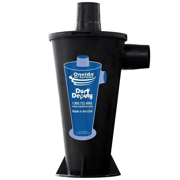 Oneida Air Systems Dust Deputy Static Dissipative Cyclone Separator, Black