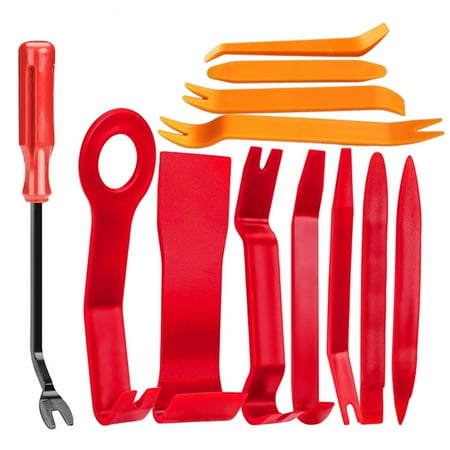 Professional 12 Piece Vehicle Panel Pry Tool Removal Set Suitable For Stereo Systems Maintenance Ergonomic Grip Included