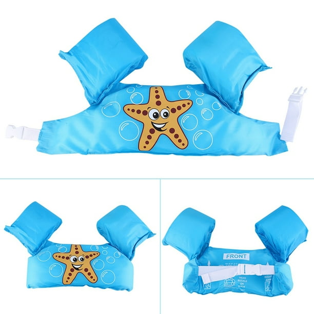 Mangas de Chaleco de Natación, Chaleco de Traje de Baña, Niños Ayuda de Natación Flotadores de Nylon inflable para parques acuanos para plazas niñas ninas