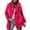 01 Hot Pink, variant on Women's Faux Fur Coat Fluffy Faux Fur Jacket Long Sleeve Lapel Furry Winter Jackets Shaggy Short Coat
