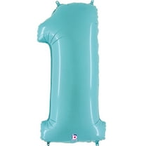 Pastel Blue Number 1 Balloon 40"