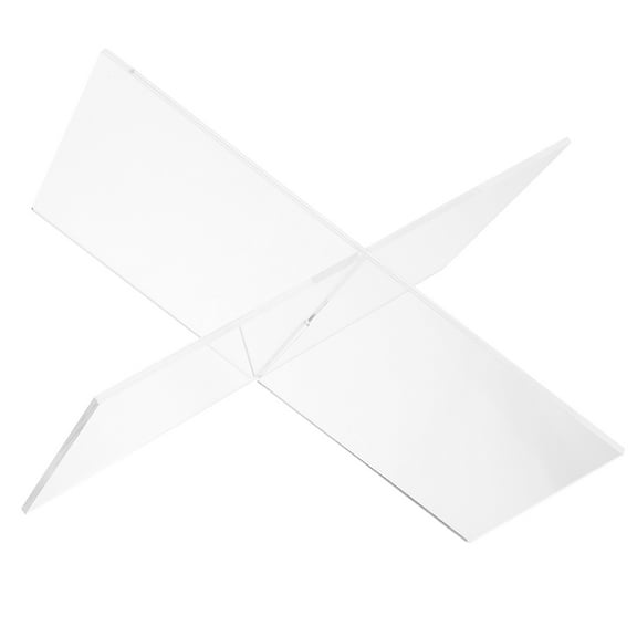 Hytrove Acrylic Book Stand Transparent Magazine Rack For Study 1 Set 7.1x4.3x4.1in