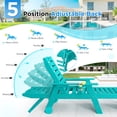 thumbnail image 2 of Nalone 2 Sets Chaise Lounge Outdoor 5-Position Adjustable, Pool HDPE Lounge Chair for Outside 400 LBS for Patio Poolside Deck Beach Backyard Aruba, 2 of 8