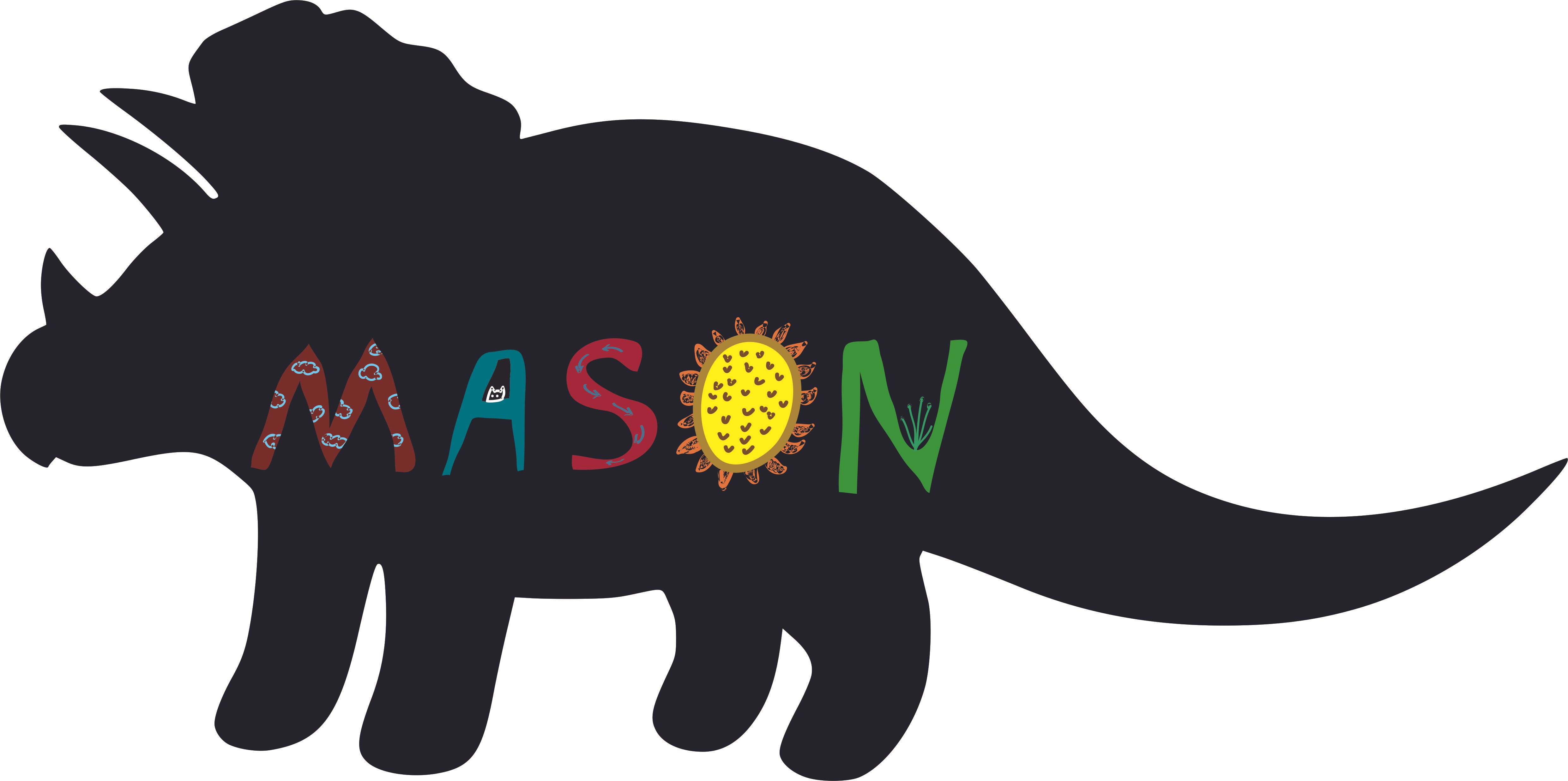 Peeking Dinosaur Triceratops Craft Vinyl Indoor Outdoor Decal Sticker for DIY Projects