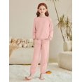 thumbnail image 5 of Arshiner Girls 2 Piece Outfits Casual Clothing Sets Long Sleeve Pullover Sweatshirts and Sweatpants with Pockets, 5 of 6
