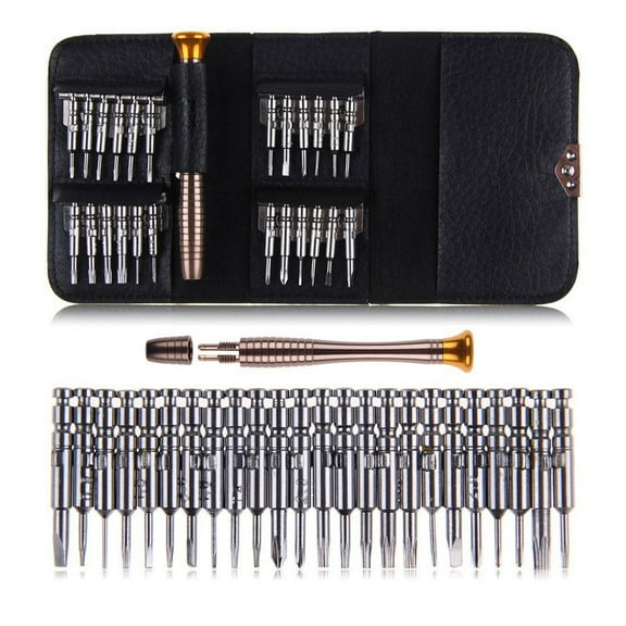 Masteelf Black Aluminum Repair Tool Box with Lightweight Design for Precise Control and Portable Carry 25 in