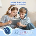thumbnail image 5 of Kids Headphones, 85/94dB Safe Volume Kids Headphones for School Computer, Kids Wired Headphones with Built-in Microphone, Noise Isolation, Adjustable Headphones Wired for Kids, Girls, Boys, Tablet, 5 of 15