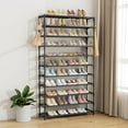 thumbnail image 6 of 11 Tiers Tall Wide Shoe Rack 55 Pairs Large Capacity Sturdy  Shoe Organizer for Closet Entryway Black, 6 of 7