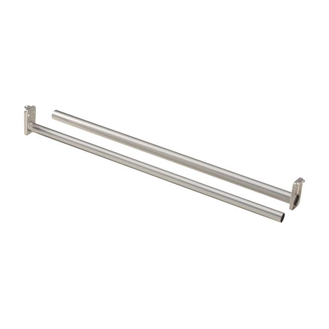 National 30 In To 48 In Satin Nickel S840181-1 Each Adjustable Closet Rod 