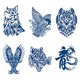 thumbnail image 1 of Tatuajes De Tinta De Jugo Arte impermeable tatuaje pájaro dragón brazo tatuaje pegatina para niños niñas pareja amante Ndcxsfigh Libre de BPA, 1 of 1