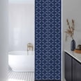 thumbnail image 3 of Navy Blue Window Privacy Film, Geometric Leaf Diamond Plaid Abstract Check Static Cling UV Sun Blocking Heat Control Window Tint, Non-Adhesive One Way Windows Privacy Cover 17.7''x78.7'', 3 of 7
