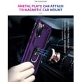 thumbnail image 5 of [Military Grade ] 15ft. Drop Tested Protective Case with Magnetic Car Mount Ring Holder Stand Cover for Samsung Galaxy S20 fe/S20 fe 5G - Purple, 5 of 11