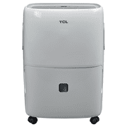 Angle View: TCL TDW40E20 Portable Home Dehumidifier, 40 Pints, 3,500 Square Feet, White