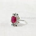 thumbnail image 6 of Ruby & Multi Tourmaline Ring, Natural Multi Tourmaline & Ruby Ring, 925 Sterling Silver, Womens Ring, Cocktail Ring, Dainty Minimal Ring, Christmas Gift, Statement Jewelry, Wedding Gift Ring, 6 of 8