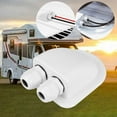 thumbnail image 3 of jinwen Solaire Double Câble Entrée Presse-Étoupe Panneau Adapté pour Camping-Car RV Blanc Double Trou, 3 of 9