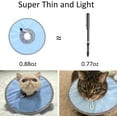 thumbnail image 5 of Waterproof Cat Recovery Collar, Adjustable Pet Cone Collar, Protective Cat Neck Cones to Stop Licking Wounds, Lightweight Kitten Cones After Surgery, Elizabethan E Collar for Cats, Small Dog, Puppy, 5 of 6