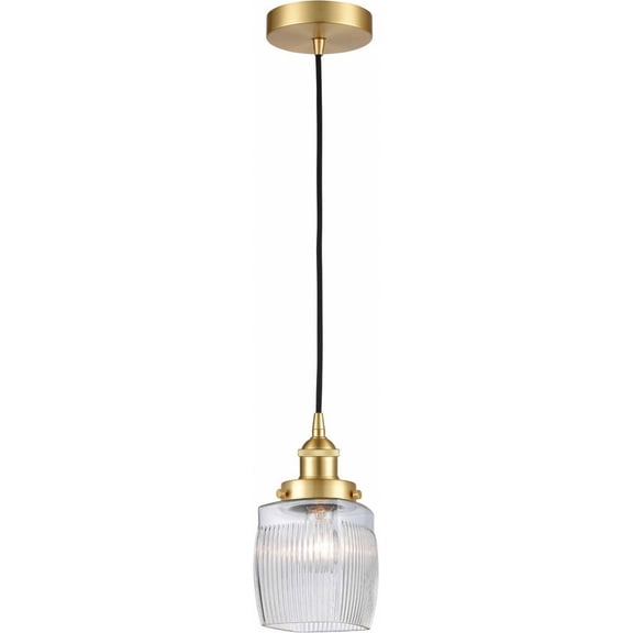 616-1PH-SG-G302 Innovations Lighting Colton - 1 Light Mini Pendant In Traditional Style-8.5 Inches Tall and 5.5 Inches Wide-Satin Gold