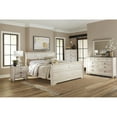 thumbnail image 2 of Queen Bed Bedroom With White Wash Finish, Dresser, Mirror, Nightstands, Chest - Rustic Chic Modern Including 2 Finish, 2 of 3