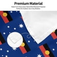 thumbnail image 5 of Australian Flag With Aboriginal Flag 4x6 Feet Flag Polyester Double Stitched With Grommets For Outdoor Indoor Decor, 5 of 7
