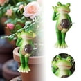 thumbnail image 2 of Floating Frog Mini Pond Decoration, Resin Garden Figure for Outdoor Pond & Garden Decor, 2 of 6