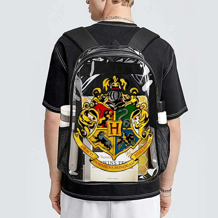 Harry Potter Clear Backpack Heavy Duty Transparent Bag See Through Bookbag for School Work Sport College Travel Walmart