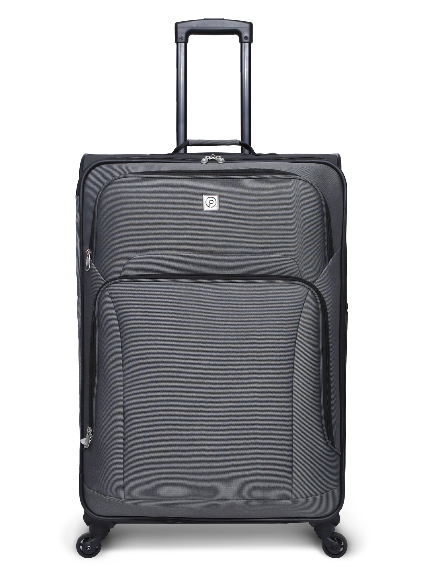 Protege 5 Pc Spinner Luggage Set With 28" & 24" Check Bags, 20" Carry-on, Gray - image 3 of 12
