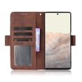 thumbnail image 6 of Compatible with Google Pixel 6 Wallet Case, Detachable Outer Pouch PU Leather Flip Folio Case with Card Holders RFID Blocking Kickstand [Shockproof TPU Inner Shell] Phone Cover,Brown, 6 of 7