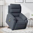thumbnail image 1 of vidaXL Fauteuil Inclinable de Massage Debout Velours Gris Foncé, 1 of 5