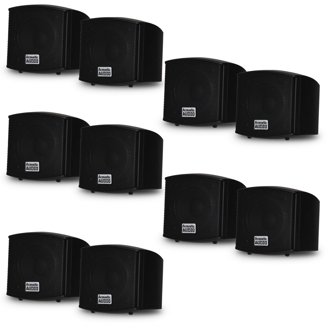 Free Shipping! Acoustic Audio AA321B Mountable Indoor Speakers 800