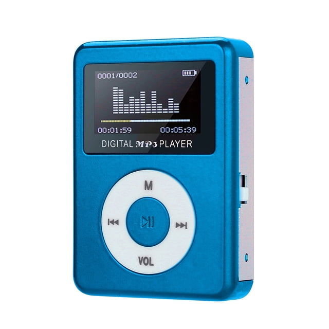 JilgTeok 1 Packs Mini MP3 Player with LCD Screen, 32GB Support, Portable Music Player, USB Rechargeable, Metal Case, SD/TF Card Reader, 3.5mm Jack, 5 EQ Modes