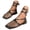Black, variant on Women's Square Toe Mesh Flat Sandals Lace Up Strappy Summer Dress Shoes Wedding Party Rhinestone Fishnet Mule Flats (Black,9.5)