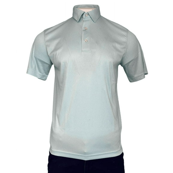 Greg Norman ML75 Play Dry Short Sleeve Polo (Aqua, Medium)