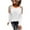 White, variant on yievot Women's Long Sleeve Sequin T-Shirt Round Neck Dressy Casual Shirts Tops Trendy Blouse