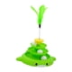 thumbnail image 4 of Bolas Pista Torre Gato Juguete Rodillo con Teaser IQ Traning Bola interactiva Juguete Giradiscos Juguete Ejercitador Juego Pista circular Divertido Verde Salvador Oruga de rodillos para gatos, 4 of 10