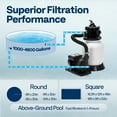 thumbnail image 7 of SPECSTAR 10" Sand Filter Pump 2087 GPH for Above Ground Pools up to 4,600 Gallons, 7-Way Valve with 22 lb Sand Capacity, Heavy-Duty Rust-Resistant Housing, 7 of 7