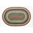 thumbnail image 1 of 2 x 8 ft. Jute Oblong Braided Rug - Buttermilk & Cranberry, 1 of 1