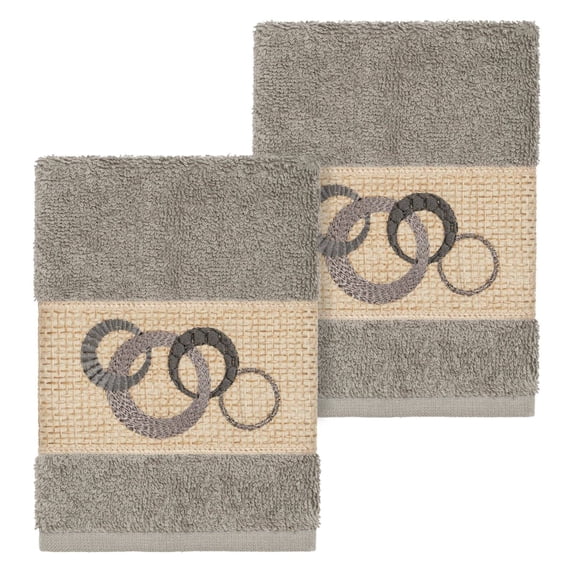 Linum Home Textiles Annabelle Turkish Cotton Embellished Washcloth